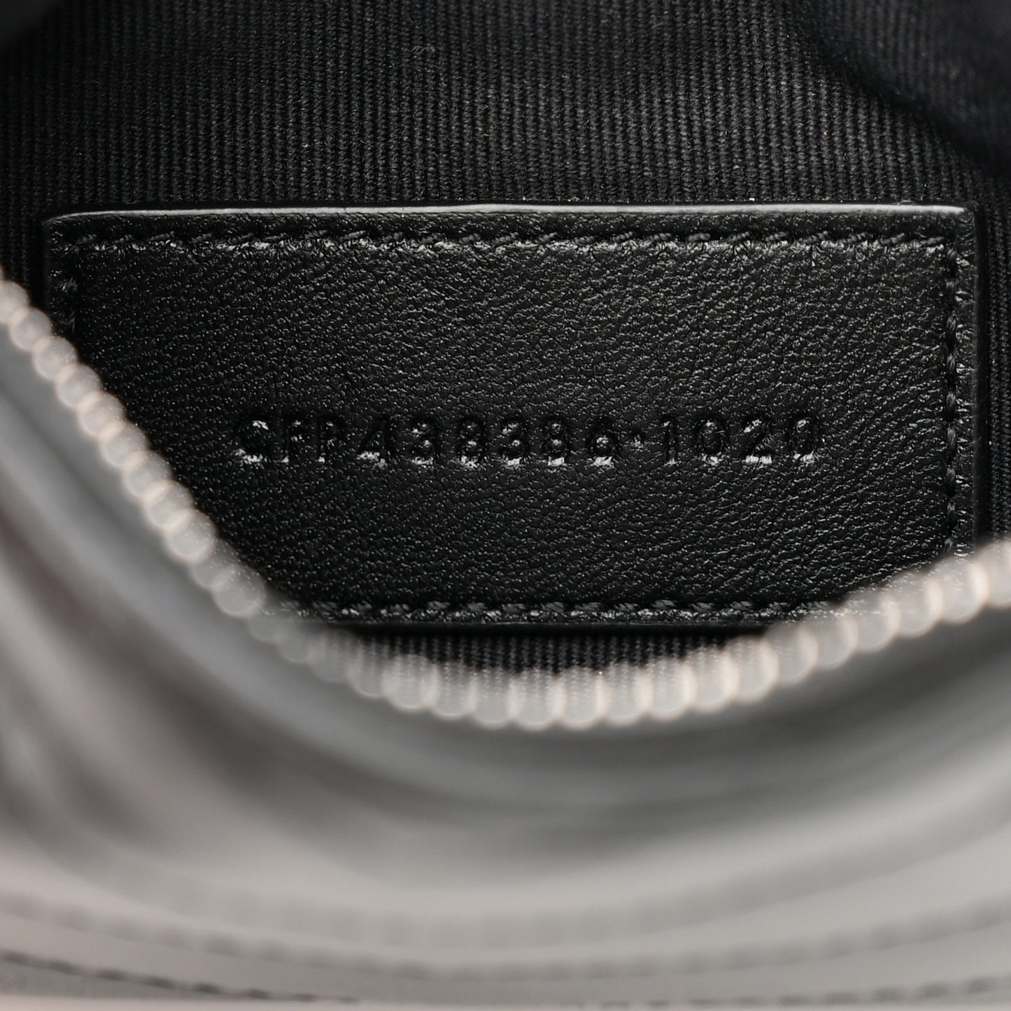 Calfskin Matelasse Monogram Key Pouch Black