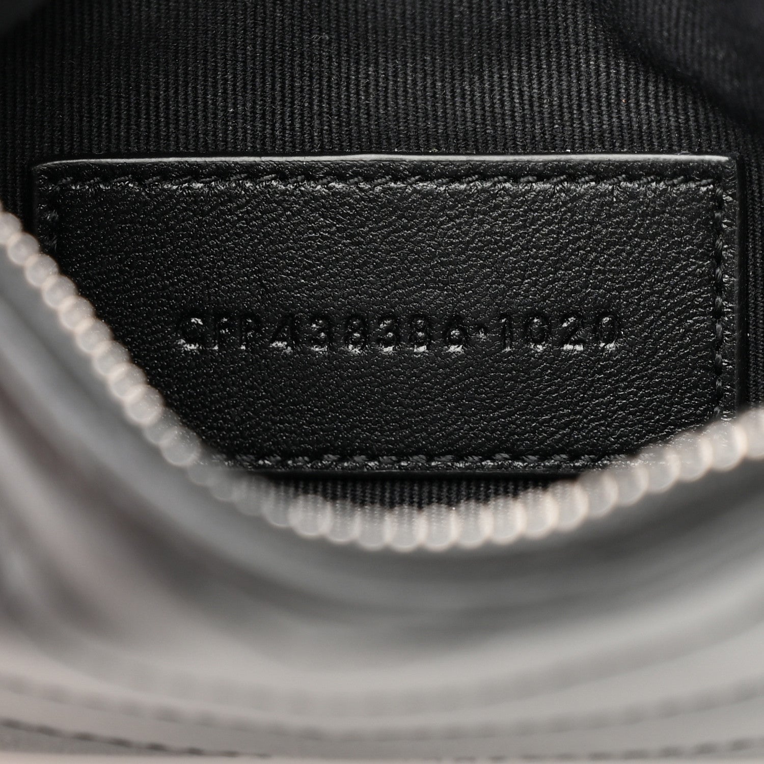 Saint Laurent Calfskin Matelasse Monogram Key Pouch Black 7 of 7
