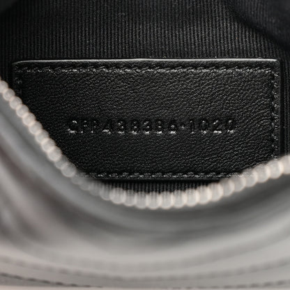 Saint Laurent Calfskin Matelasse Monogram Key Pouch Black 7 of 7
