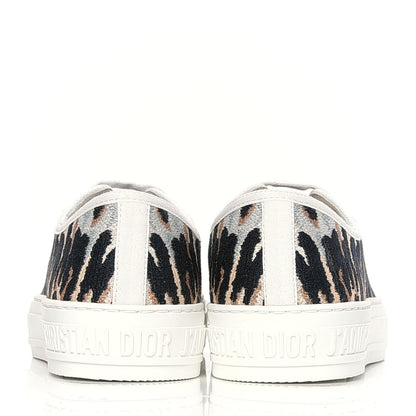 Christian Dior Canvas Tie and Dior Embroidered Womens Walk'N'Dior Low Top Sneakers 37 Multicolor 6 of 10