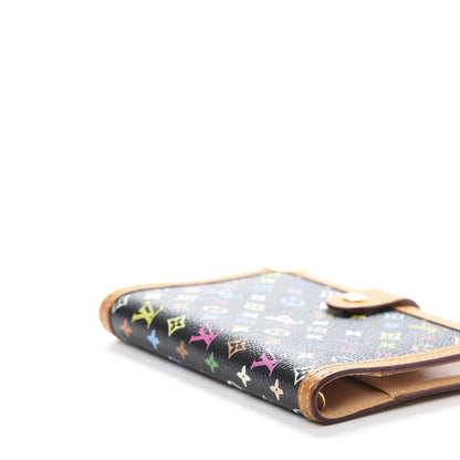 Louis Vuitton Monogram Multicolor Small Ring Agenda Cover Black 6 of 11