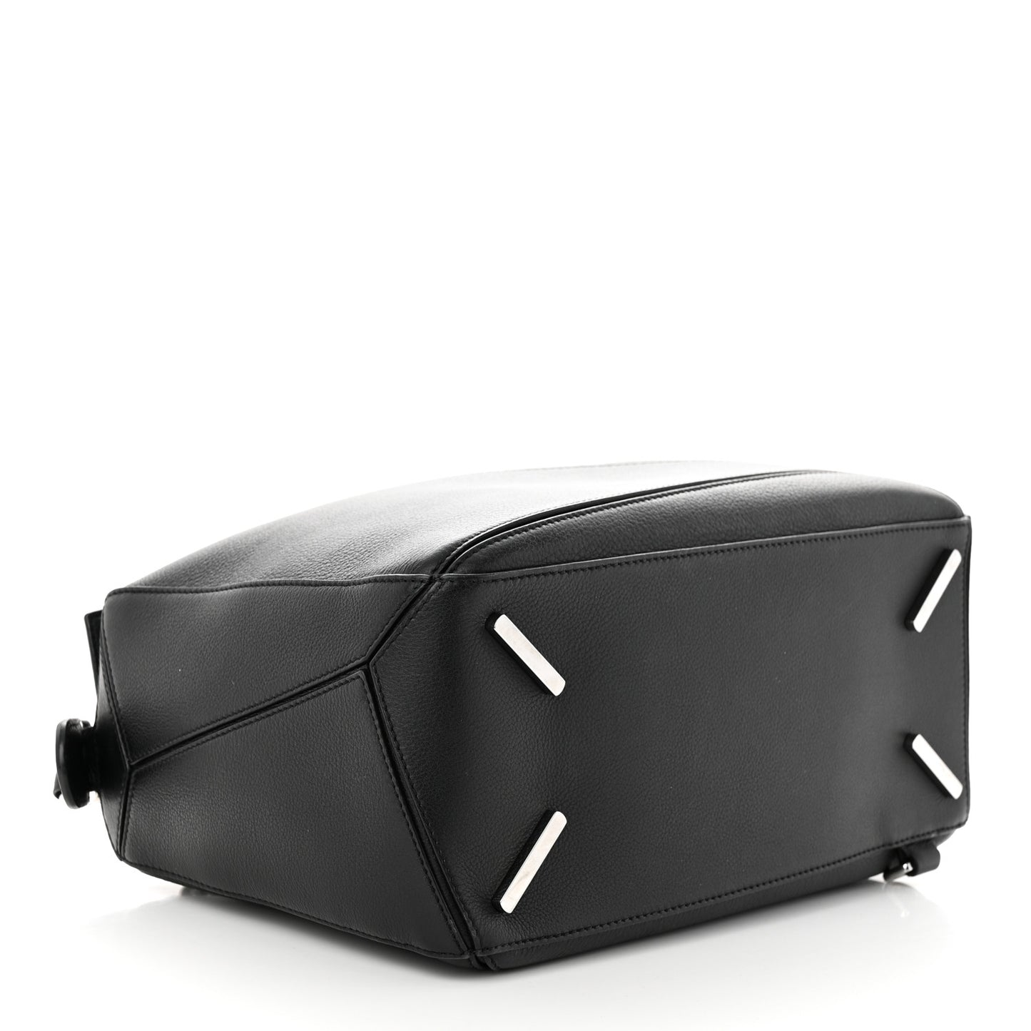 Calfskin Medium Puzzle Bag Black