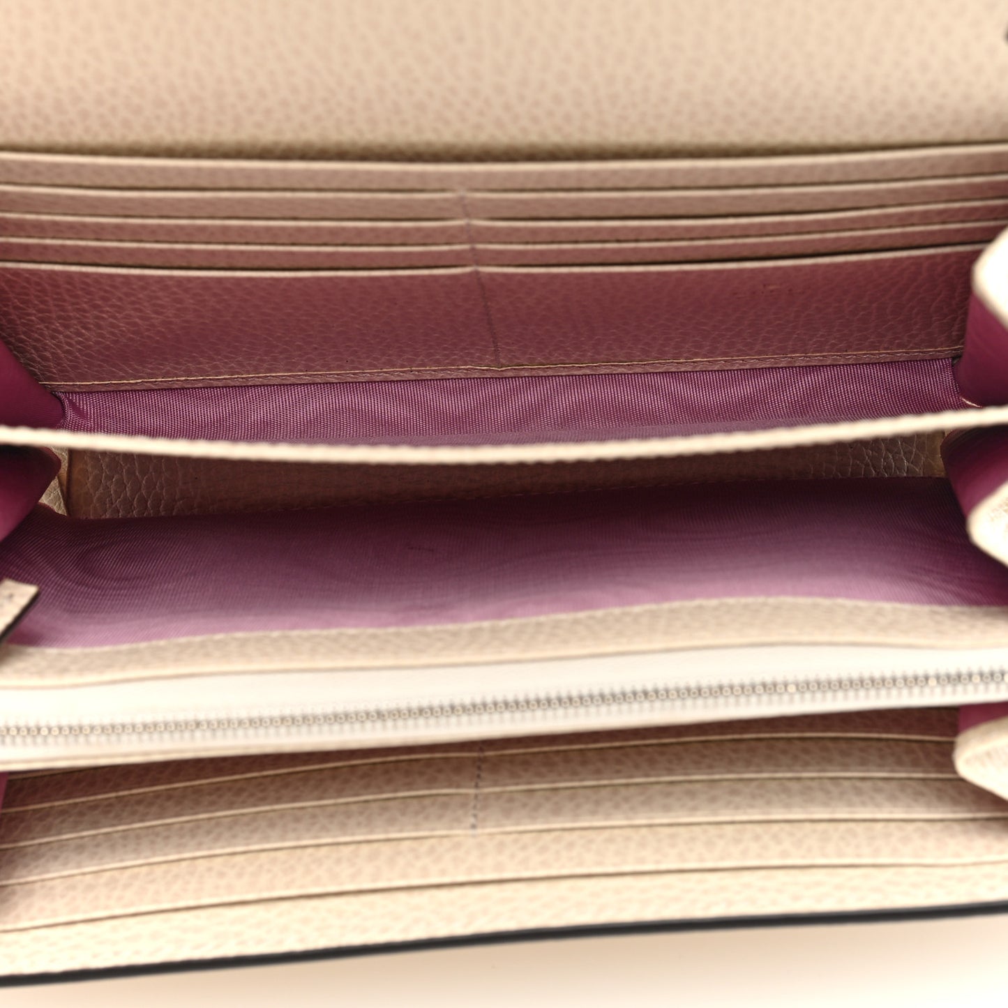 Dollar Calfskin Mini Dionysus Chain Wallet Mystic White