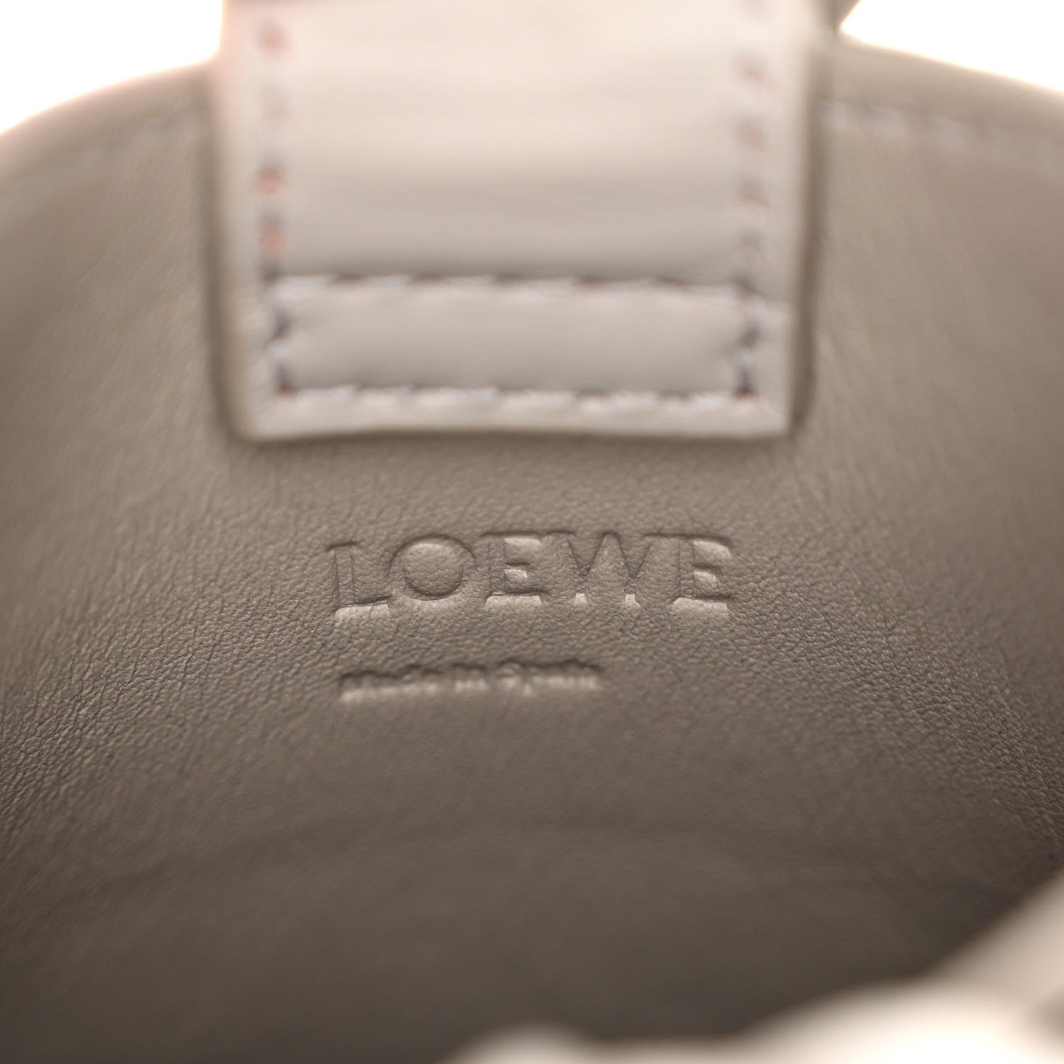 Loewe Calfskin Bunny Pouch Crossbody Bag Ghost 7 of 10