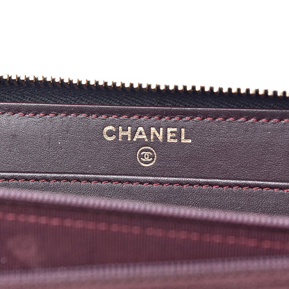 Chanel Caviar Quilted Large Gusset Zip Around Wallet Black 5 of 8