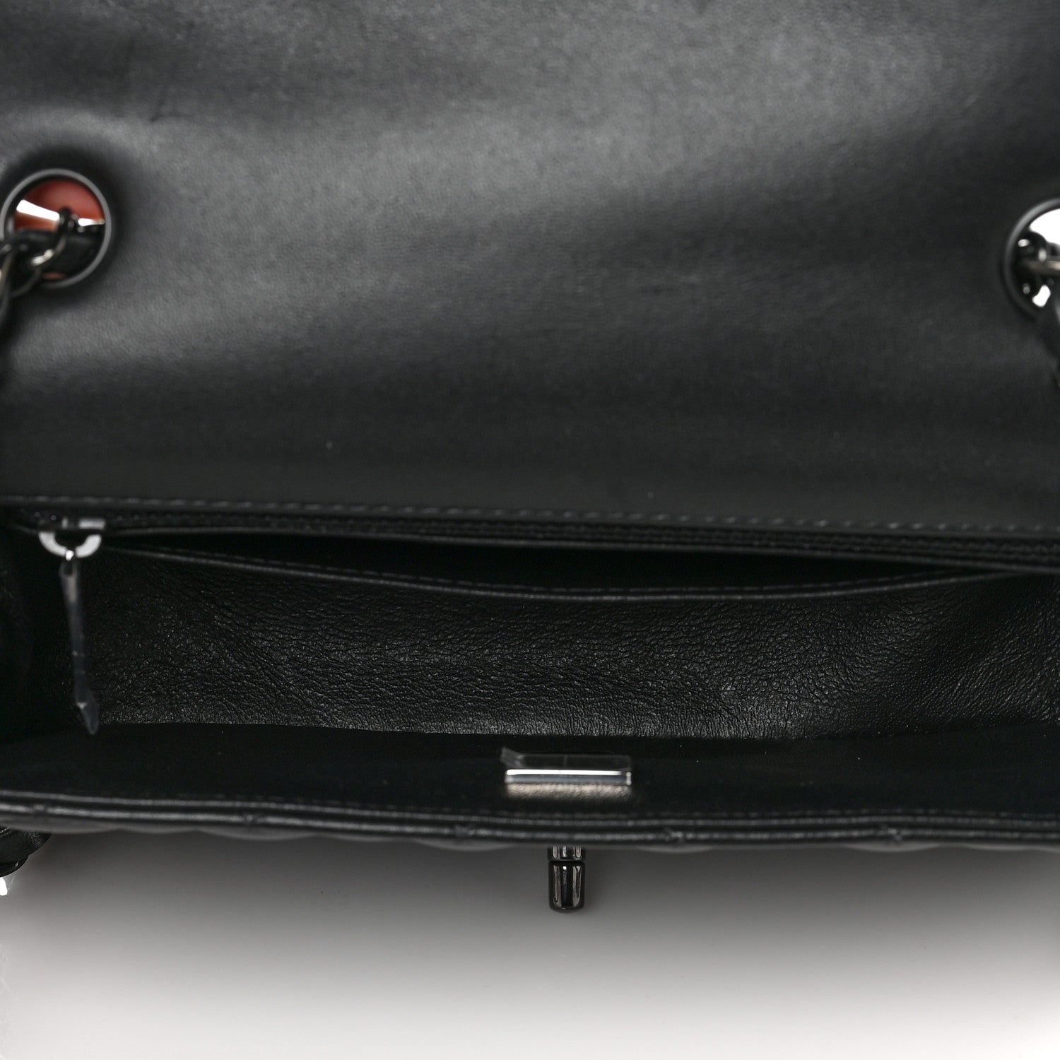 Chanel Lambskin Quilted Mini Rectangular Flap So Black 5 of 10