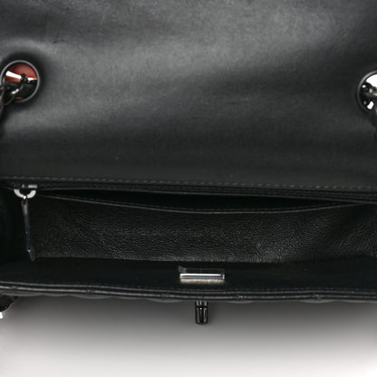 Chanel Lambskin Quilted Mini Rectangular Flap So Black 5 of 10