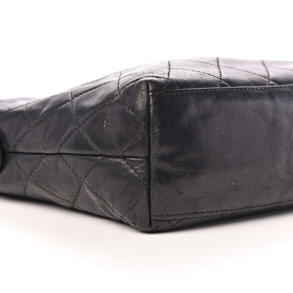 Chanel Lambskin Quilted Flap Shoulder Bag Black 7 of 10