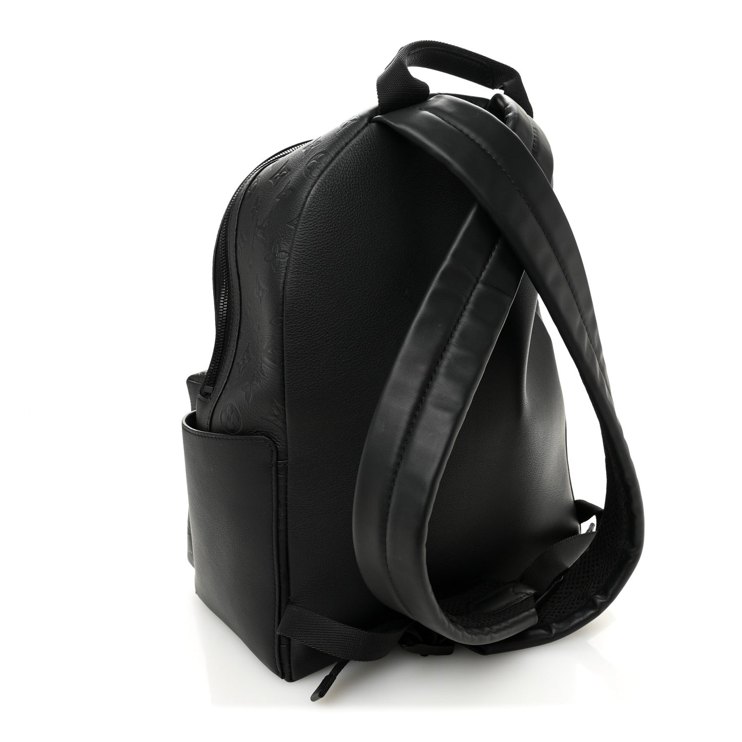 Calfskin Monogram Shadow Discovery Backpack  Black