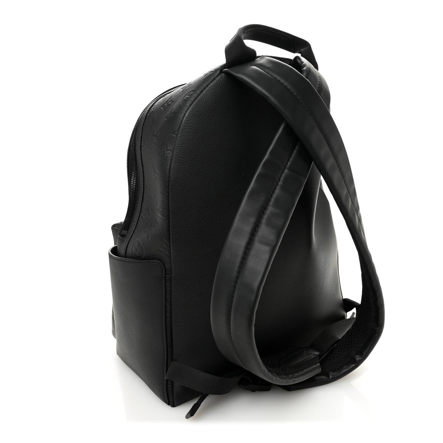 Louis Vuitton Calfskin Monogram Shadow Discovery Backpack  Black 3 of 9
