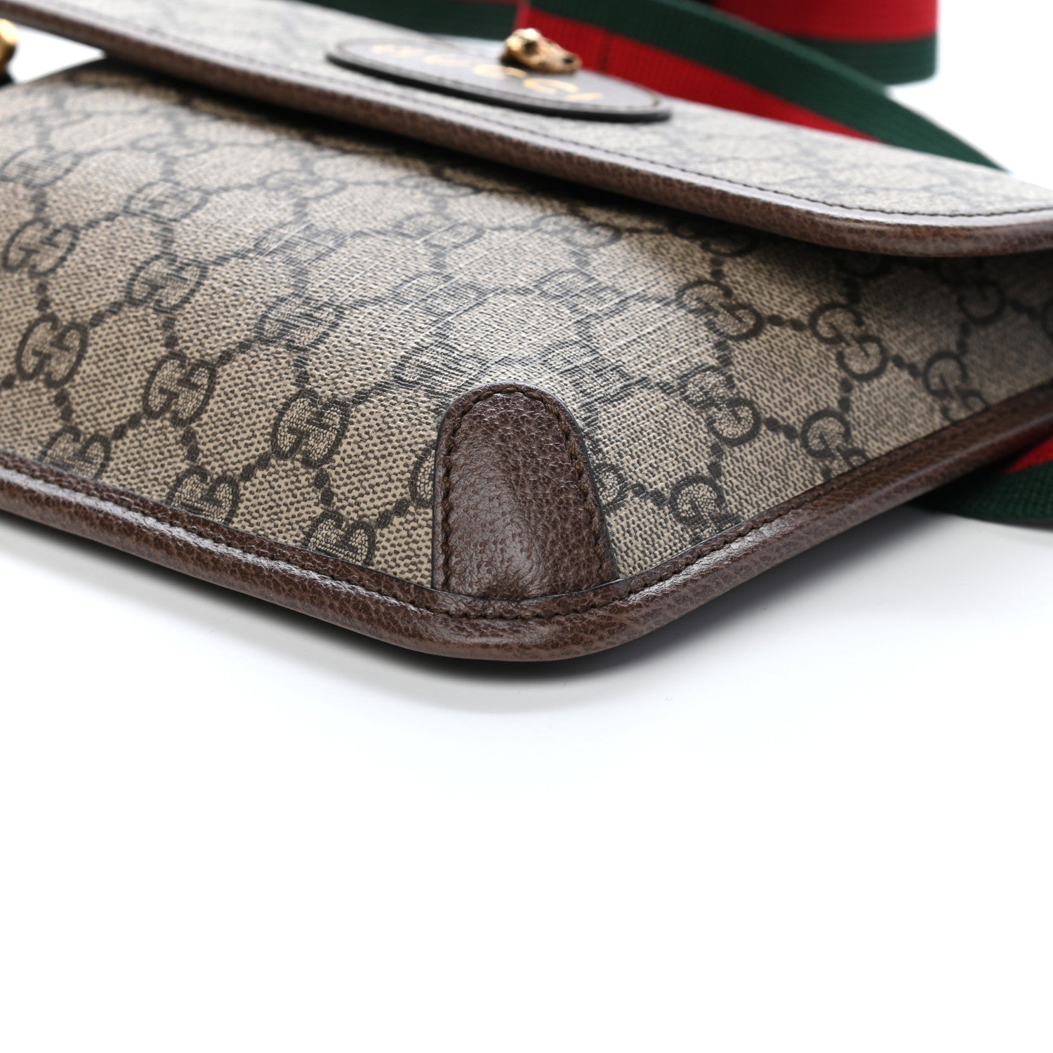 Gucci GG Supreme Monogram Neo Vintage Web Belt Bag Brown 10 of 10