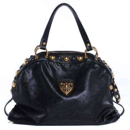 Gucci Leather Large Babouska Dome Bag Black 1 of 8