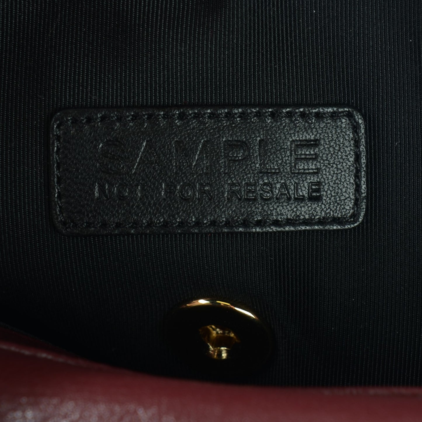 Sheepskin Quilted Small Mademoiselle Vintage Flap Dark Red
