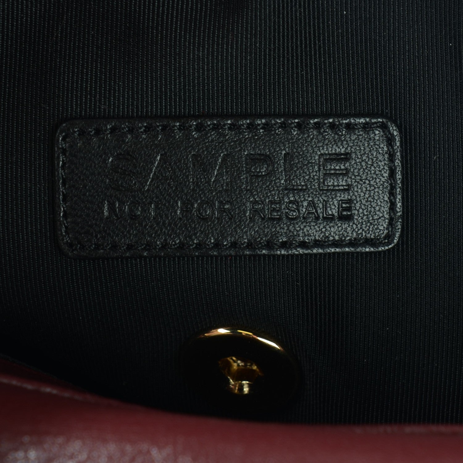 Chanel Sheepskin Quilted Small Mademoiselle Vintage Flap Dark Red 9 of 10