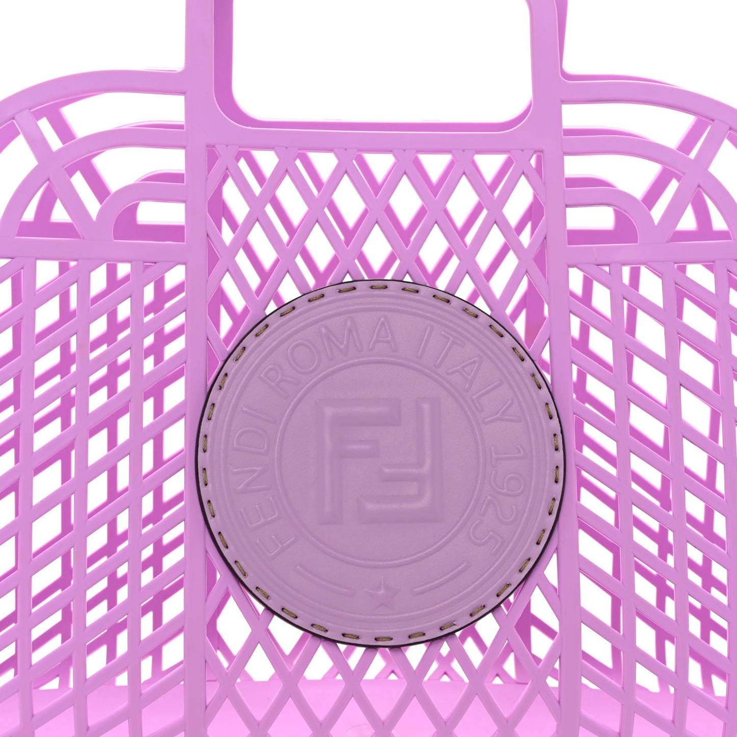 Recycled Plastic Vitello Liberty Matte Medium Fendi Basket Violetta