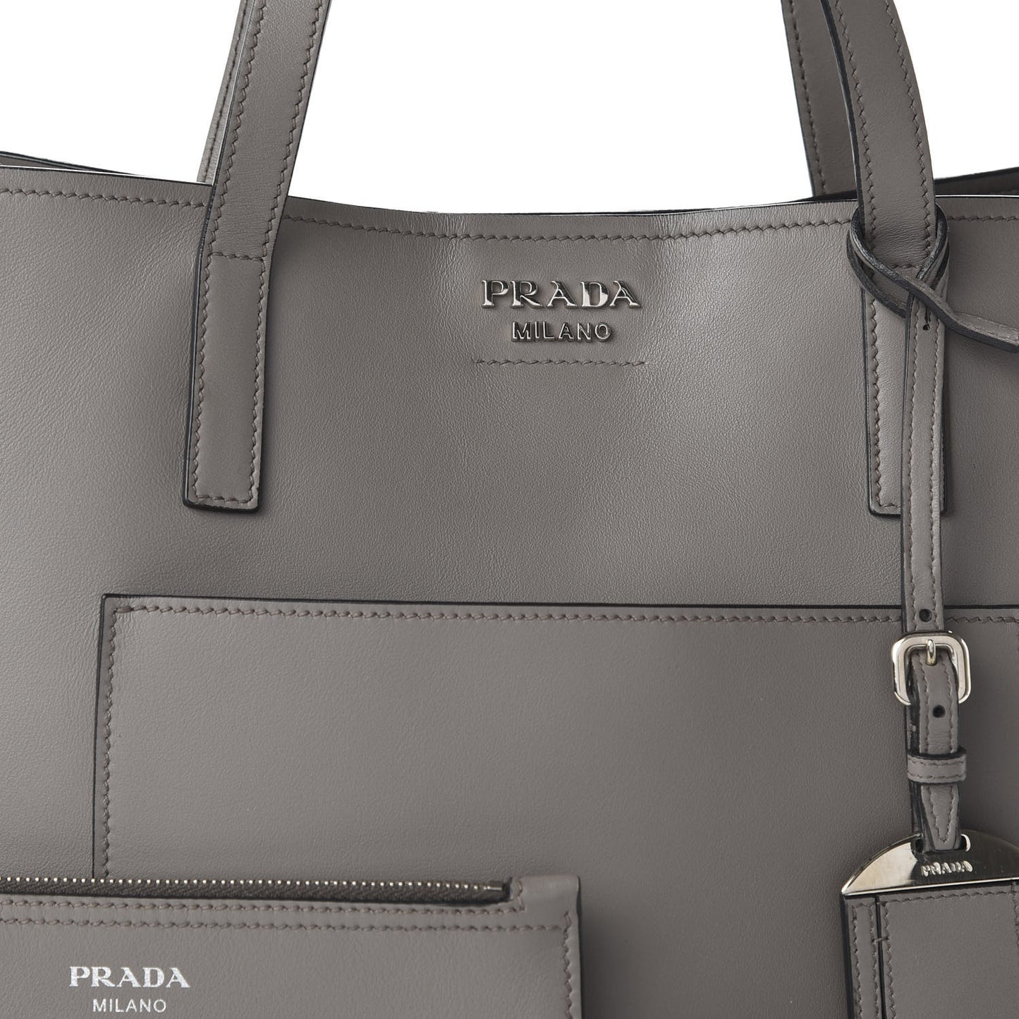 City Calfskin Shopping Tote Marmo