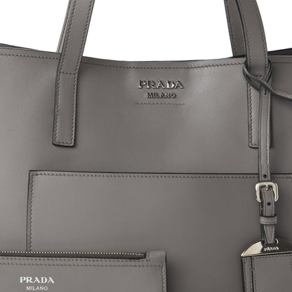 Prada City Calfskin Shopping Tote Marmo 9 of 9