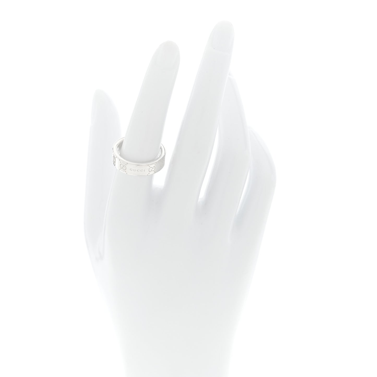 Sterling Silver Narrow GG Band Ring 54 7