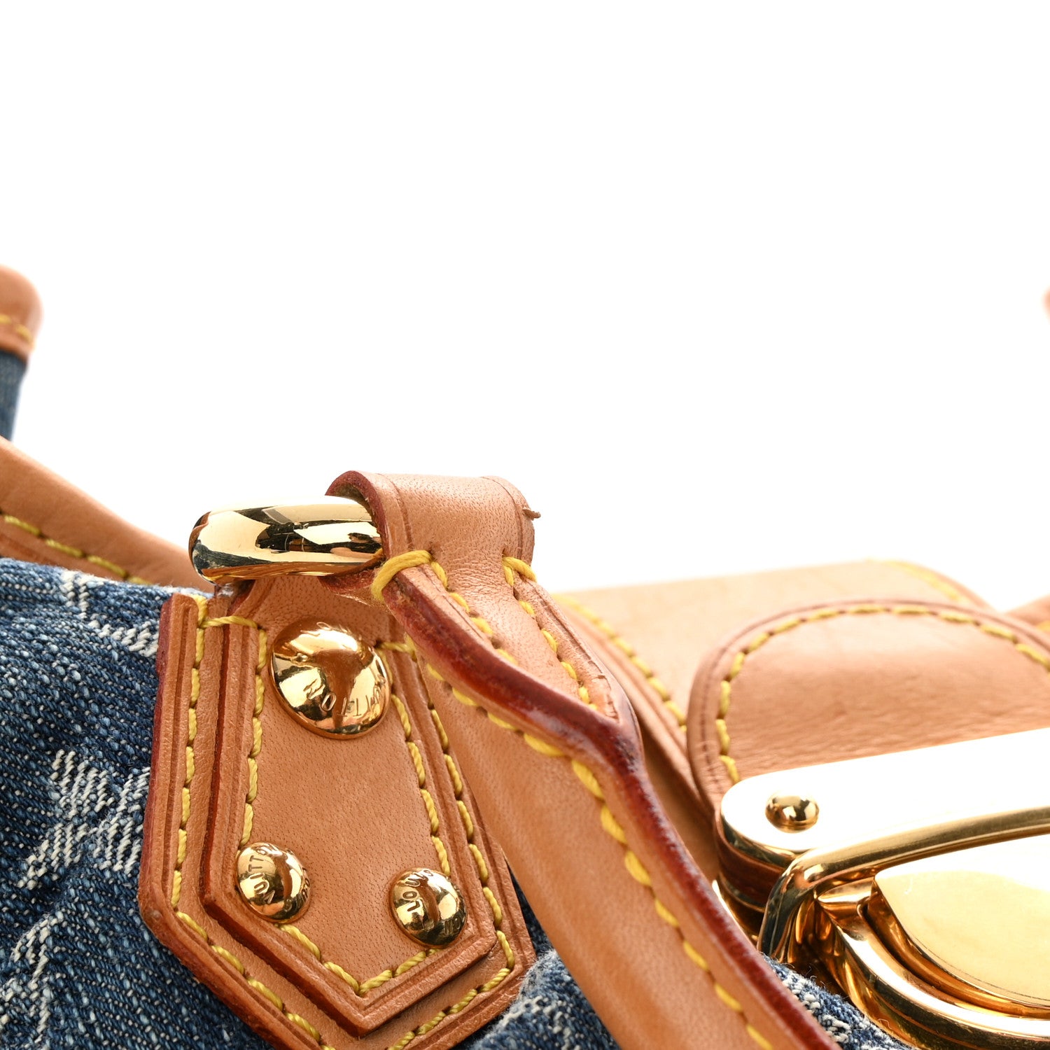 Louis Vuitton Monogram Denim Pleaty Blue 13 of 14