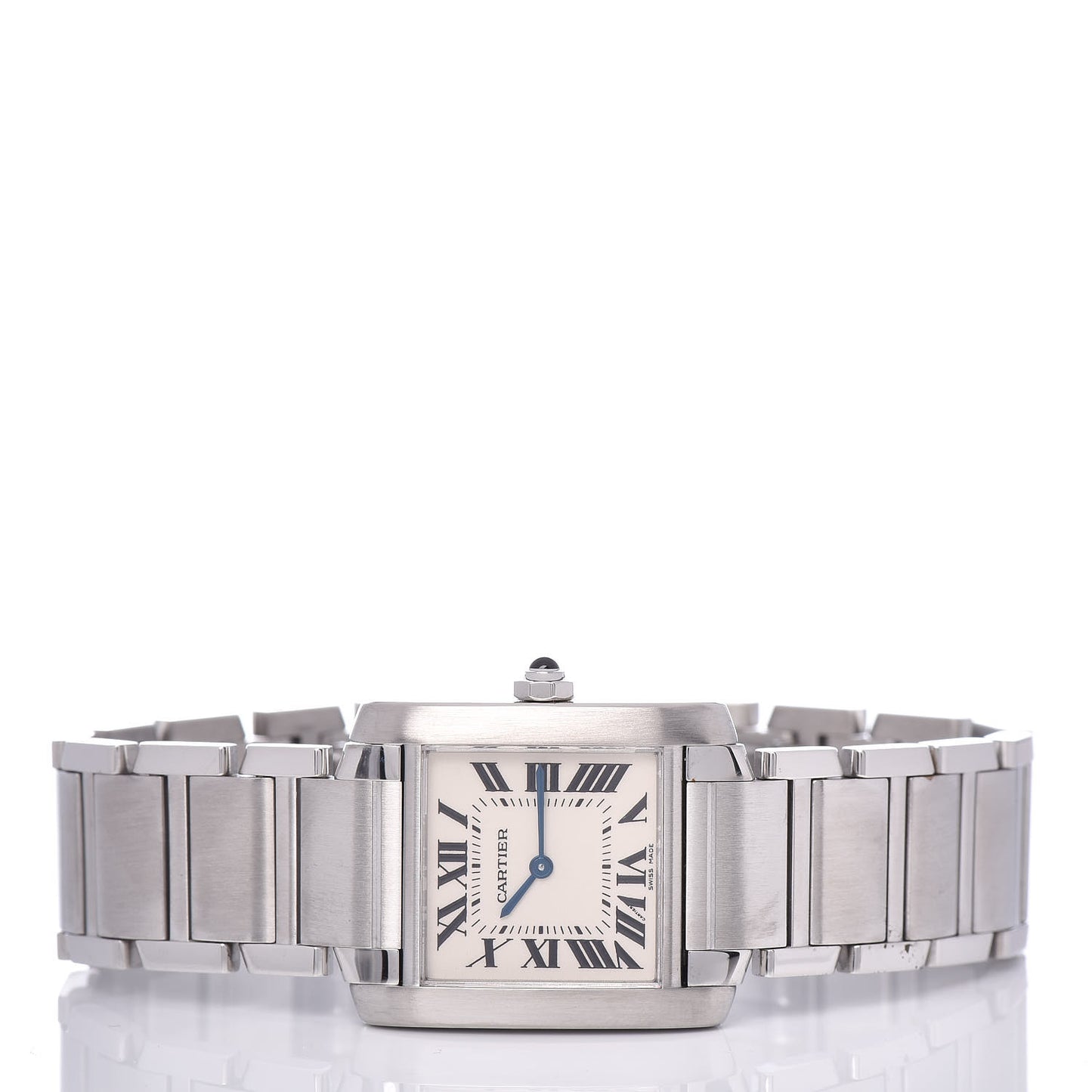 Stainless Steel 25mm Tank Francaise Quartz Watch