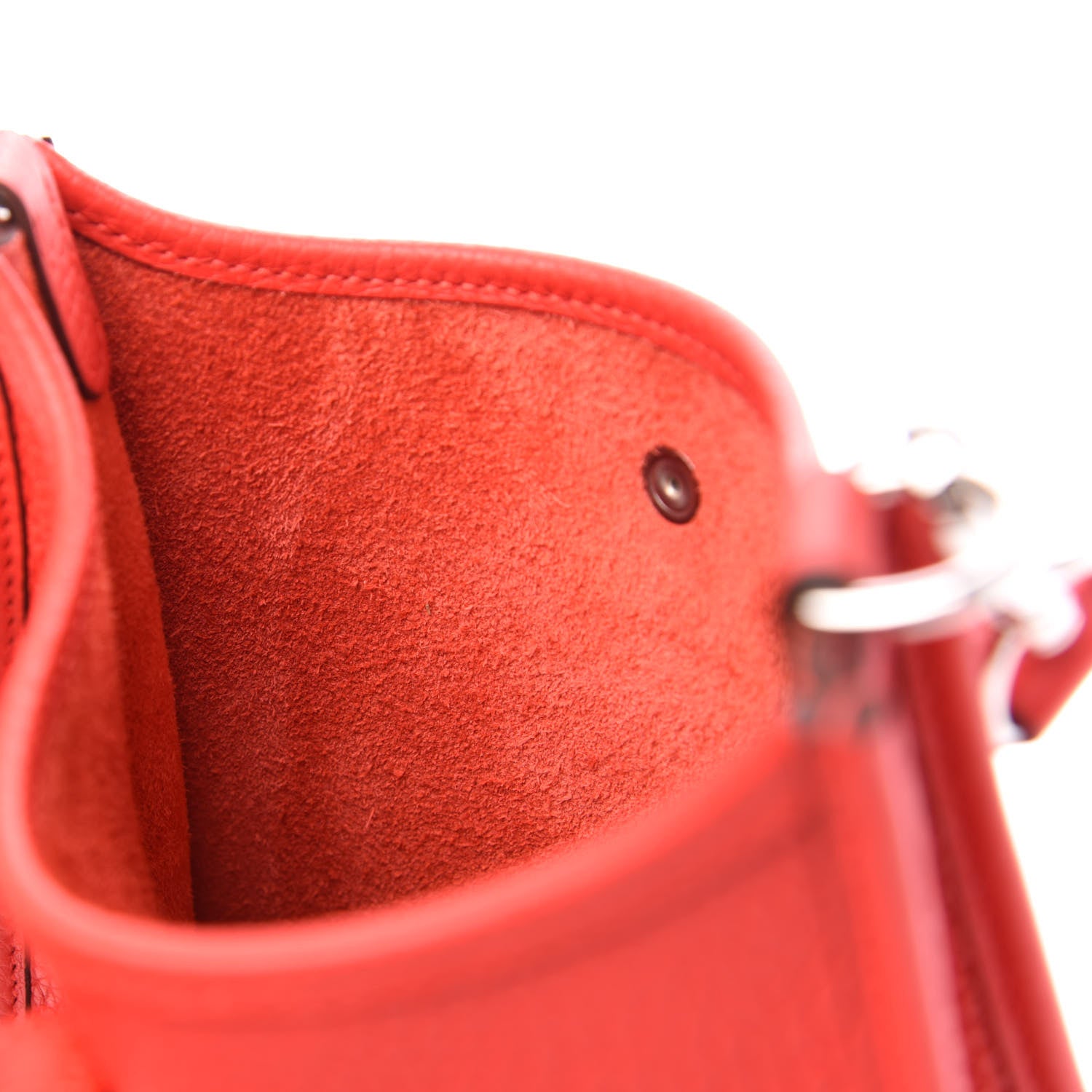 Hermes Taurillon Clemence Evelyne TPM Rouge De Coeur 6 of 11
