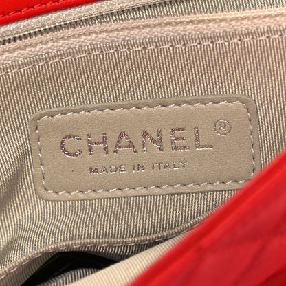 Chanel Washed Lambskin Quilted Maxi Chain Around Flap Red 6 of 10