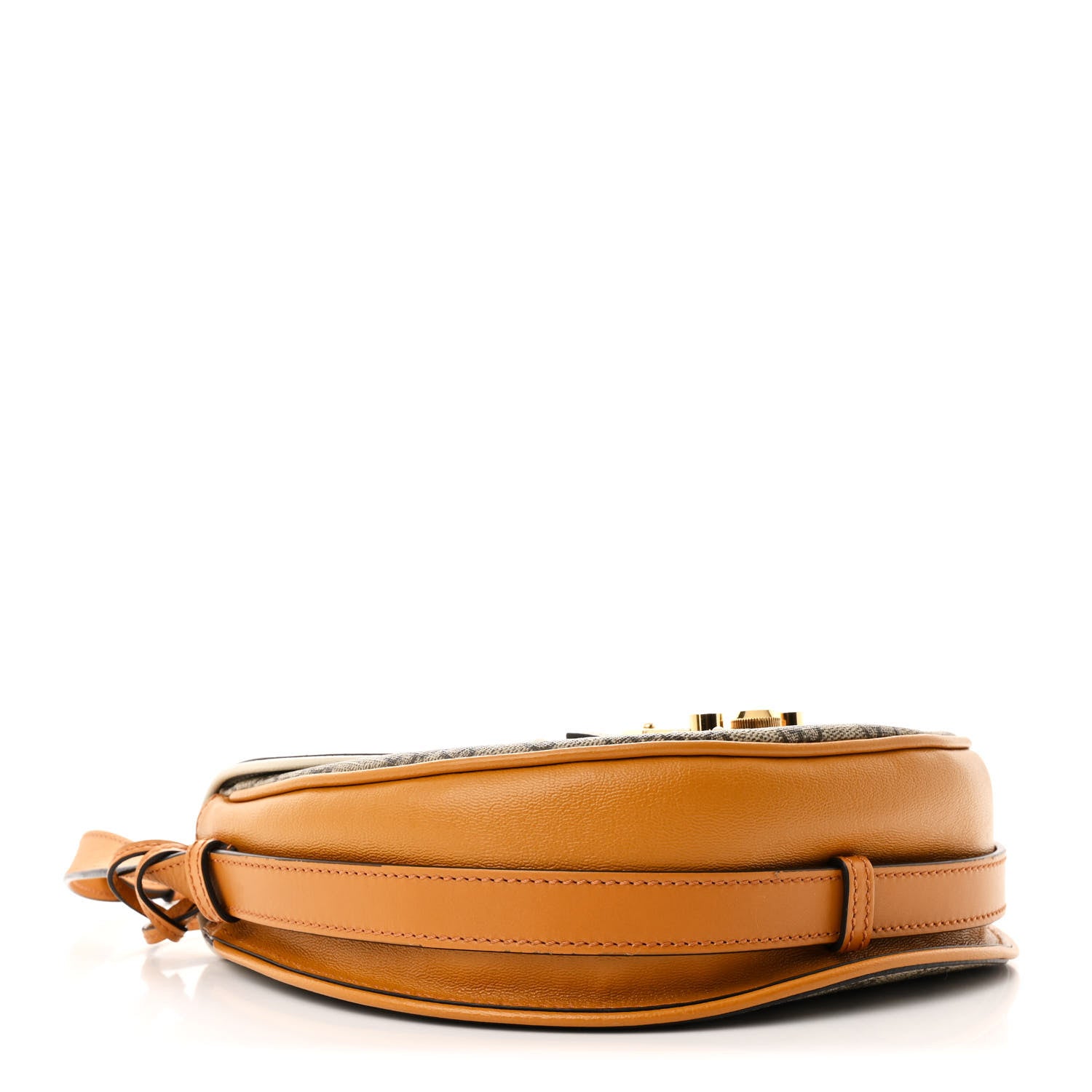 Gucci GG Supreme Monogram Calfskin Small Padlock Messenger Shoulder Bag Beige Mystic White Sun Oil 4 of 11
