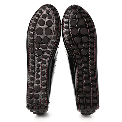 Louis Vuitton Patent Calfskin Oxford Ballerina Flats 38 Amarante 5 of 8