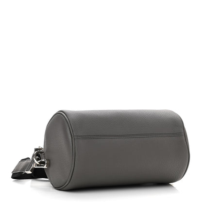 Christian Dior HOMME Grained Calfskin Mens Roller Pouch Grey 3 of 8