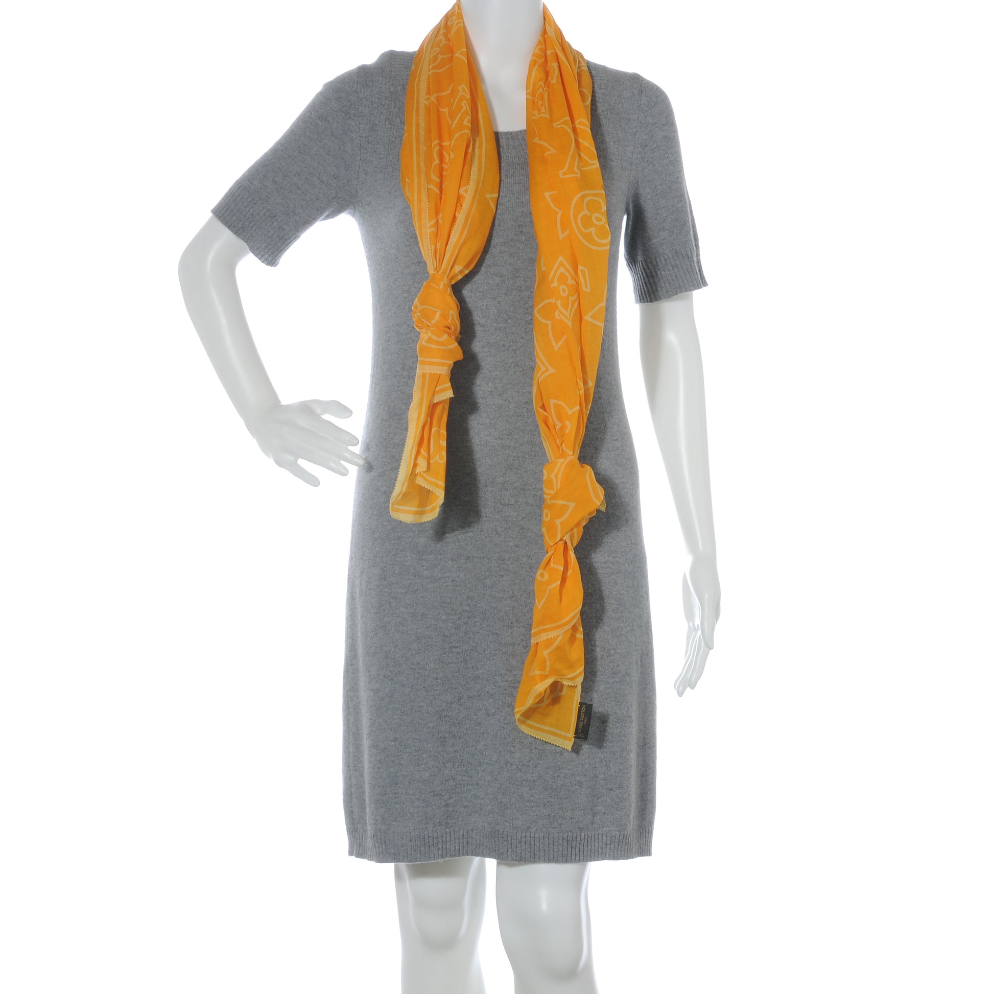 Louis Vuitton Cotton Ipanema Sarong Scarf Yellow 3 of 6
