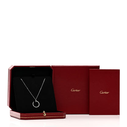 Cartier 18K White Gold Diamond Juste Un Clou Paved Pendant Necklace 5 of 5