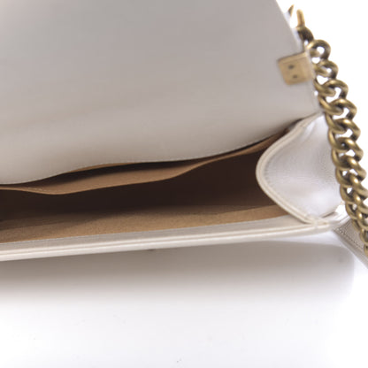 Chanel Iridescent Goatskin Medium Boy Flap Light Gold 5 of 14