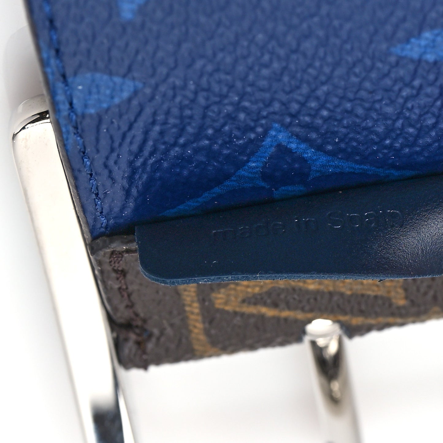 Monogram 40mm Reverso Belt 85 34 Pacific Blue