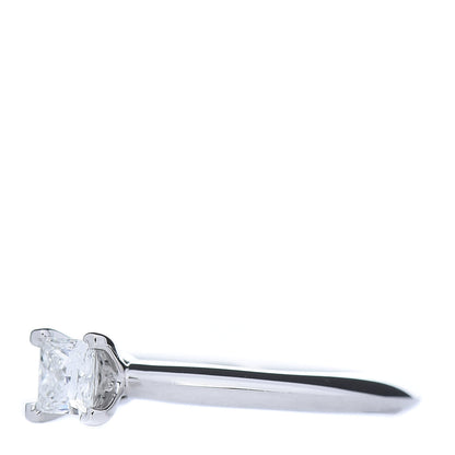 Tiffany Platinum Diamond .22ct Princess Solitaire Engagement Ring 43 2.45 3 of 7