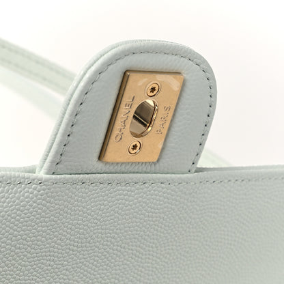 Chanel Shiny Caviar Preppy Coco Small Flap Light Blue 12 of 13
