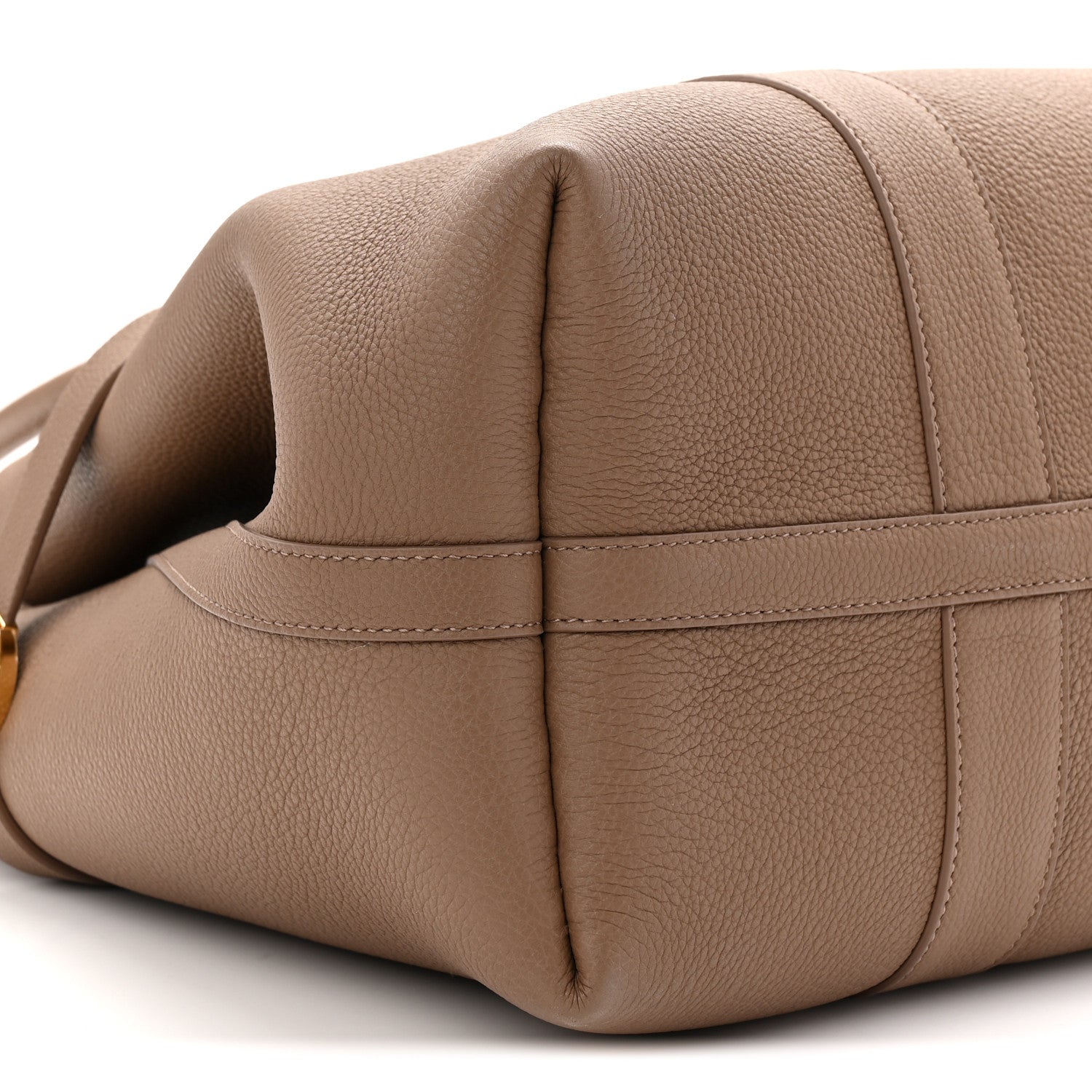 Loro Piana Grained Calfskin Large Ghiera Shopper Tote Fossil
