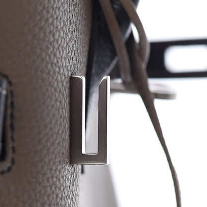 Hermes Togo Horseshoe Birkin 30 Black Etoupe 15 of 29