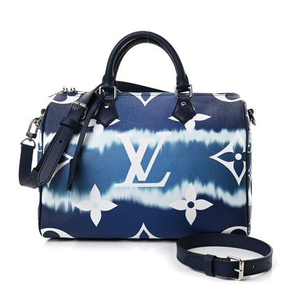 Louis Vuitton Monogram Escale Speedy Bandouliere 30 Blue 3 of 10