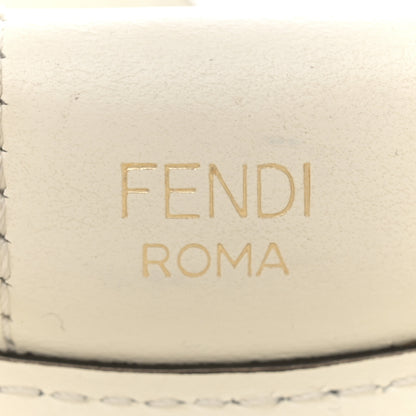 Fendi TPU FF Vitello Century Plexiglass Small Runaway Shopper Tote White 7 of 16