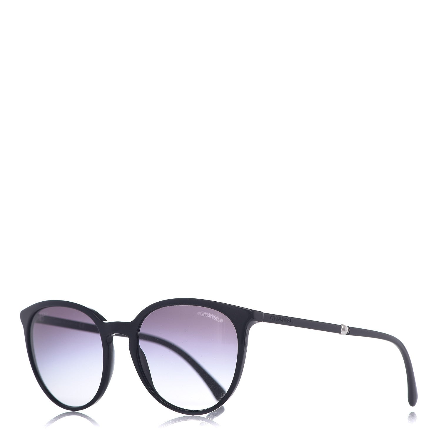 Chanel Acetate Butterfly Pearl Sunglasses 5394 Black 1 of 7