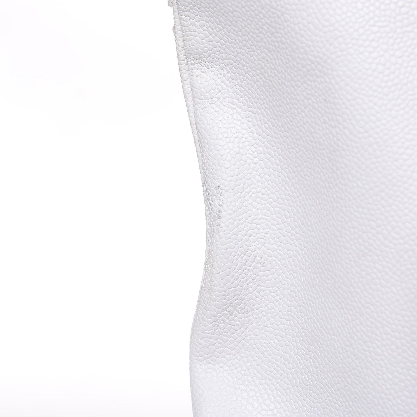 Caviar Large CC Shoulder Bag White