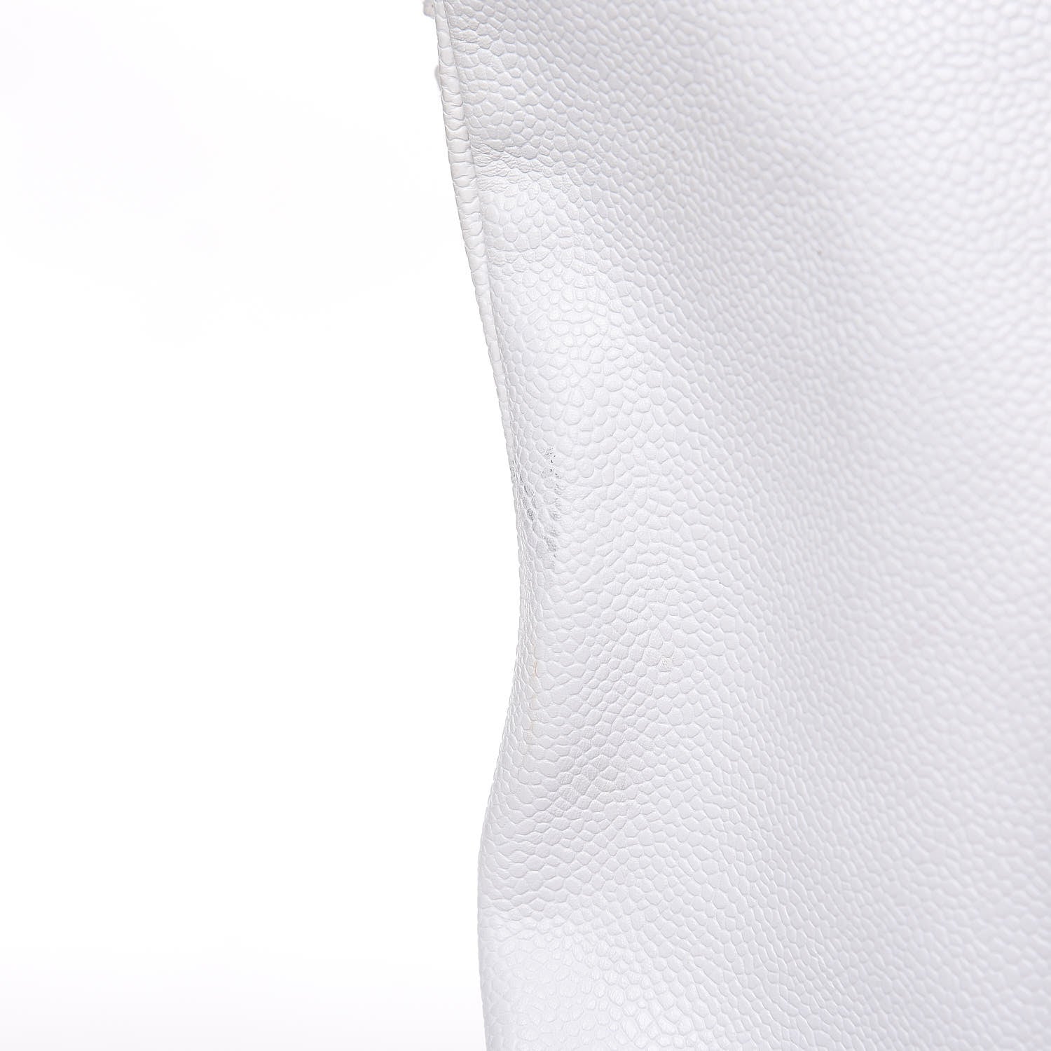 Chanel Caviar Large CC Shoulder Bag White 12 of 16