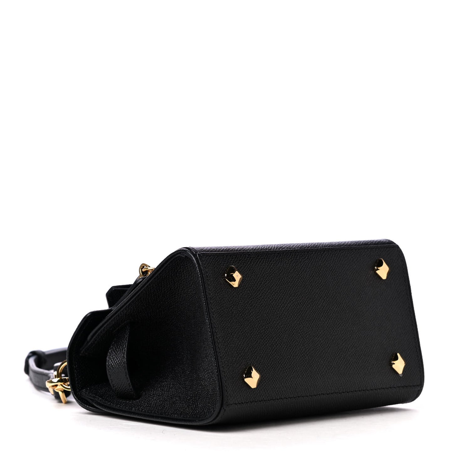 Saffiano X-Mini Heritage Top Handle Satchel Black
