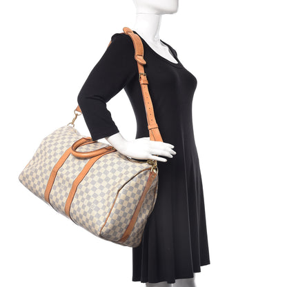 Louis Vuitton Damier Azur Keepall Bandouliere 45 3 of 32