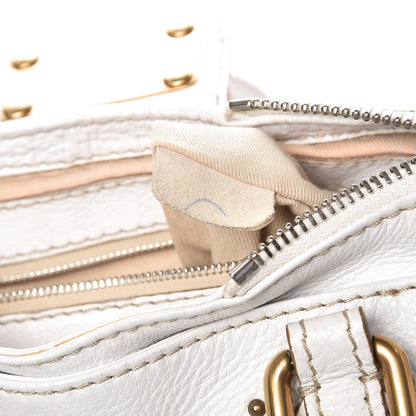 Chloe Calfskin Small Paddington Satchel White 10 of 18