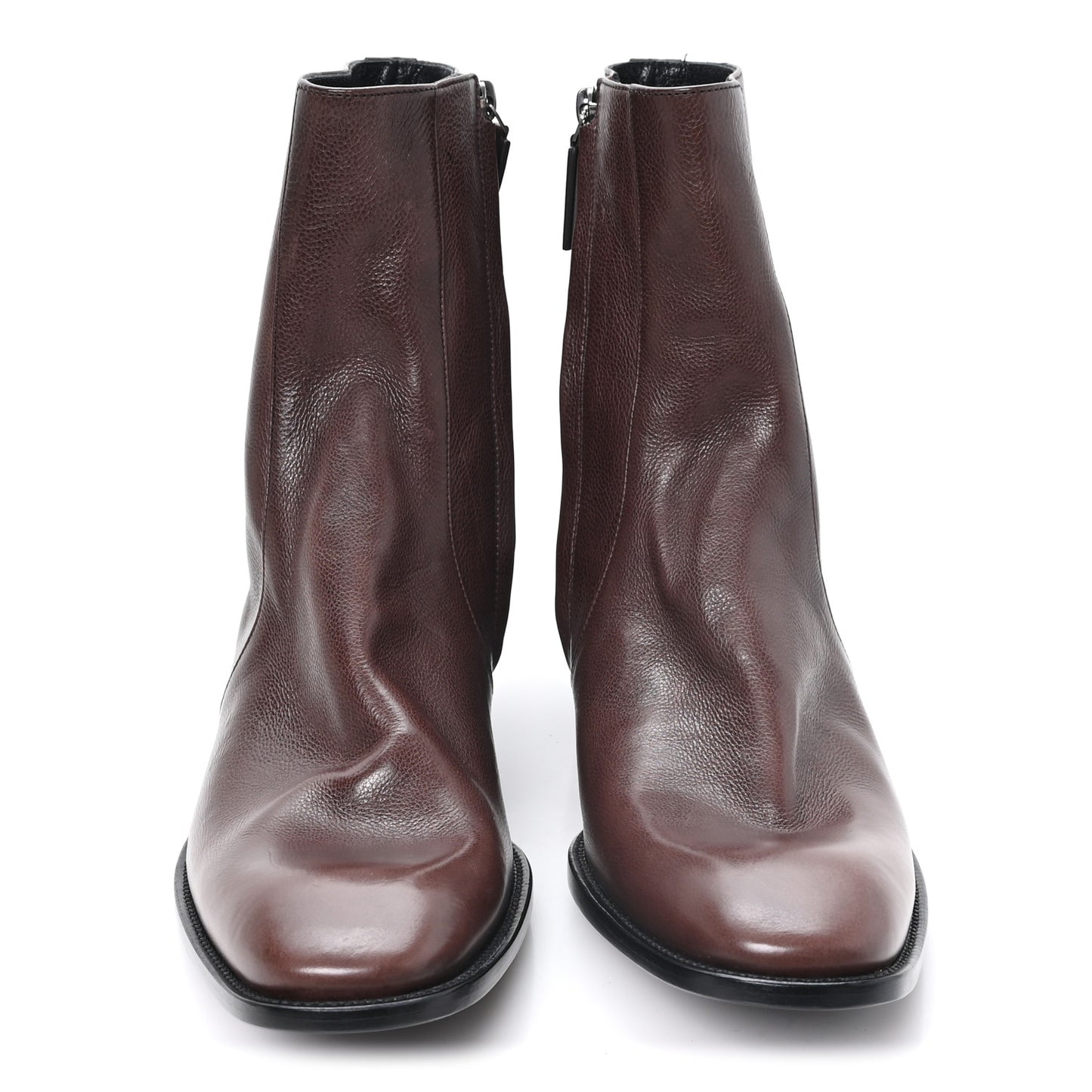 Grained Leather Mens Stanton Boots 41 Brown