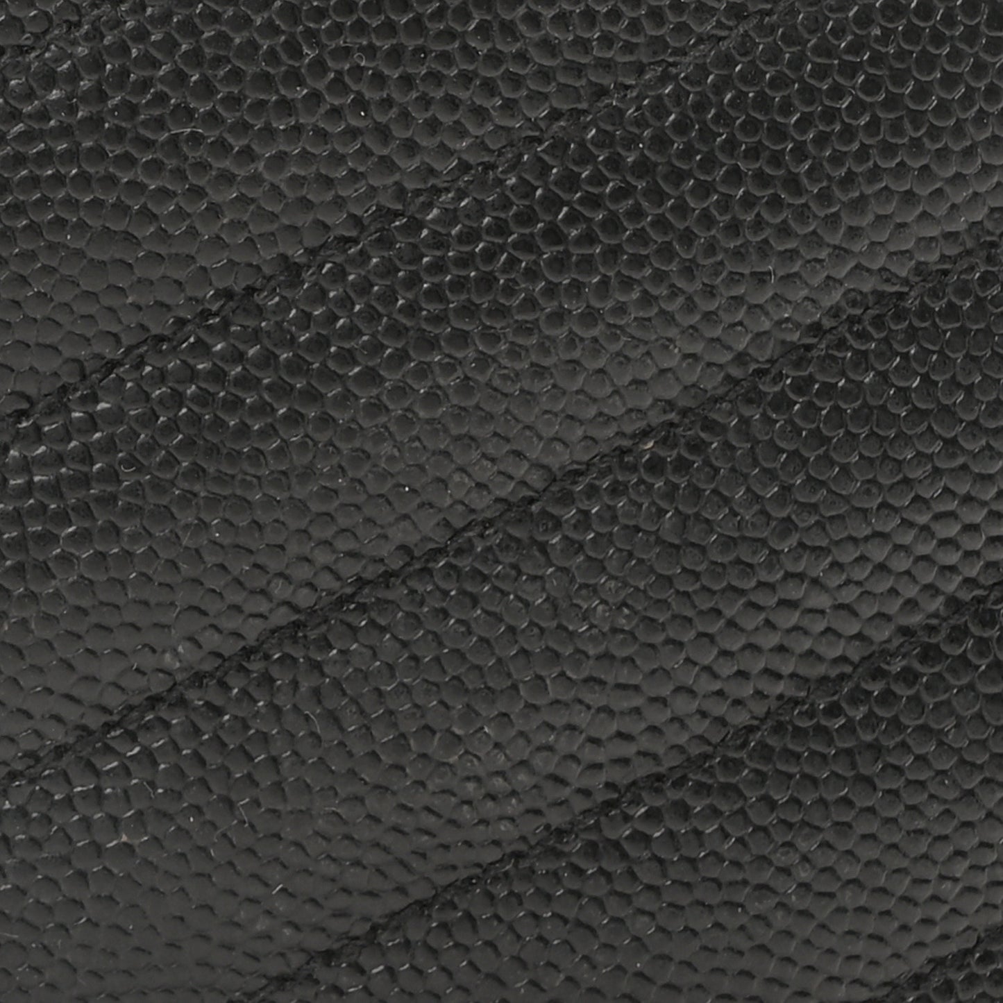 Grain De Poudre Matelasse Chevron Monogram Zip Around Wallet Black