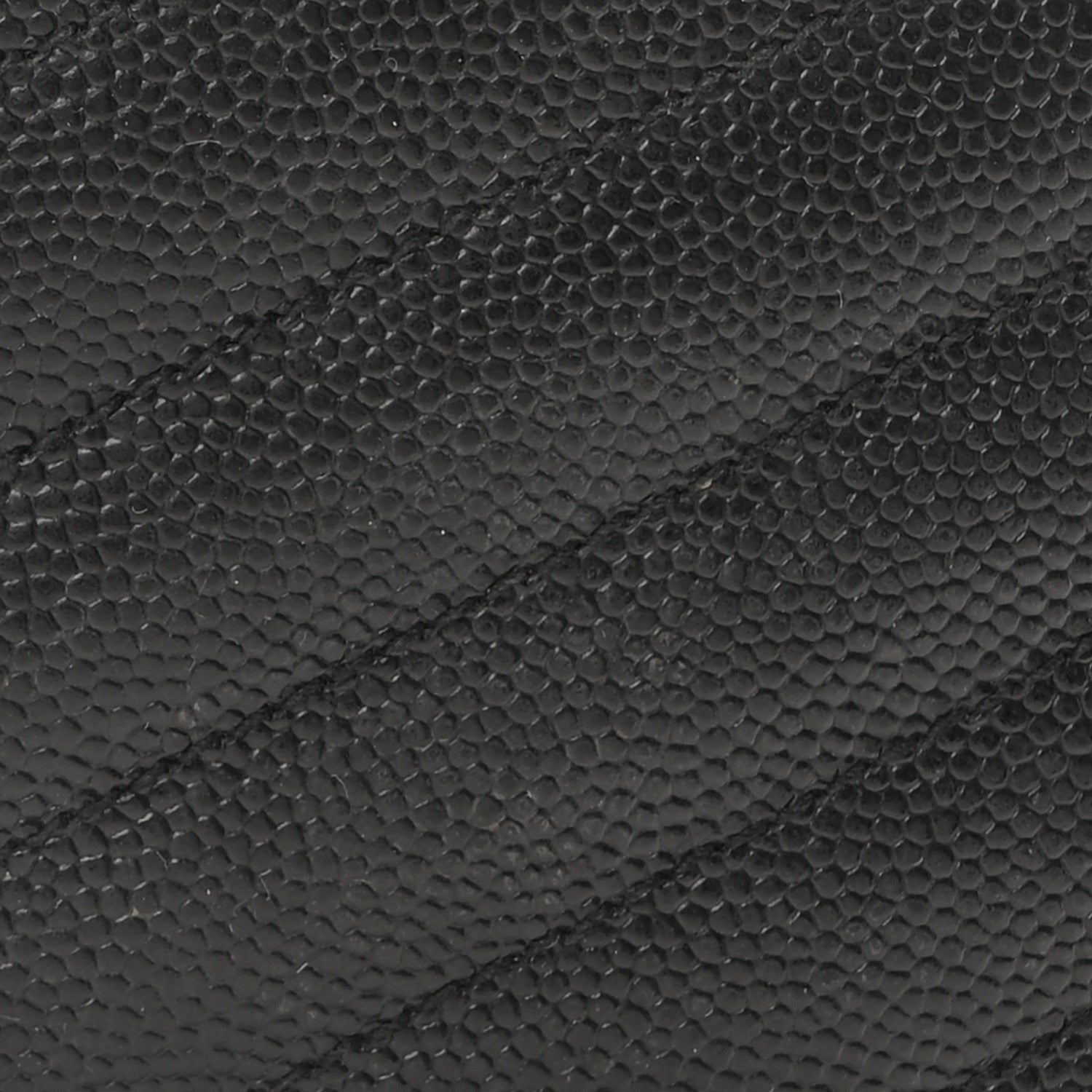 Saint Laurent Grain De Poudre Matelasse Chevron Monogram Zip Around Wallet Black 8 of 10
