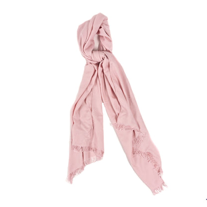 Hermes Cashmere Silk New Libris Stole Rose Petale 1 of 4