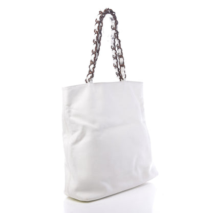 Chanel Caviar CC Tote White 3 of 10